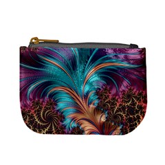 Feather Fractal Artistic Design Mini Coin Purses