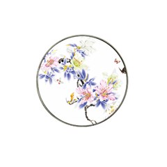 Lily Hand Painted Iris Hat Clip Ball Marker (4 Pack) by Sapixe