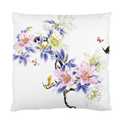 Lily Hand Painted Iris Standard Cushion Case (one Side) by Sapixe