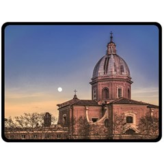 San Giovanni Battista Dei Fiorentini Church, Rome, Italy Double Sided Fleece Blanket (large)  by dflcprints