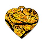 Golden Vein Dog Tag Heart (Two Sides) Front