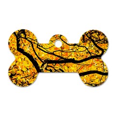 Golden Vein Dog Tag Bone (two Sides) by FunnyCow