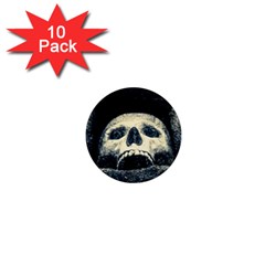 Smiling Skull 1  Mini Magnet (10 Pack)  by FunnyCow