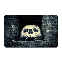 Smiling Skull Magnet (rectangular) by FunnyCow