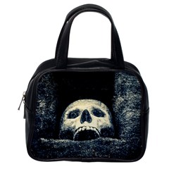 Smiling Skull Classic Handbags (one Side) by FunnyCow