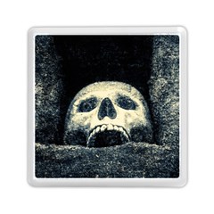 Smiling Skull Memory Card Reader (square)  by FunnyCow