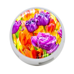 Tulip Flowers 4-port Usb Hub (one Side) by FunnyCow