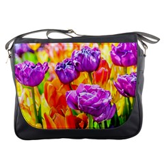 Tulip Flowers Messenger Bags by FunnyCow