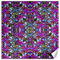 Multicolored Floral Collage Pattern 7200 Canvas 12  X 12  