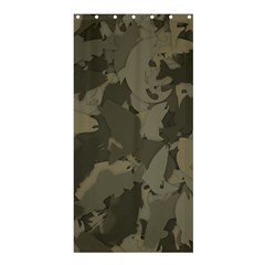 Country Boy Fishing Camouflage Pattern Shower Curtain 36  X 72  (stall)  by Bigfootshirtshop