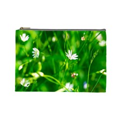 Inside The Grass Cosmetic Bag (large)  by FunnyCow