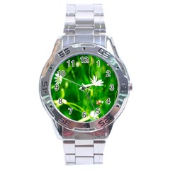 Inside The Grass Stainless Steel Analogue Watch by FunnyCow