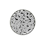 Audio Tape Pattern Hat Clip Ball Marker Front