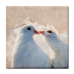 Doves In Love Tile Coasters by FunnyCow