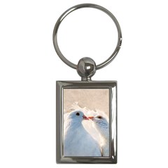 Doves In Love Key Chains (rectangle)  by FunnyCow