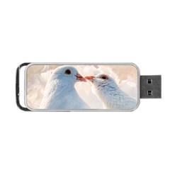 Doves In Love Portable Usb Flash (one Side) by FunnyCow