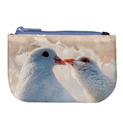 Doves In Love Large Coin Purse by FunnyCow