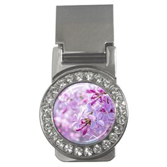 Pink Lilac Flowers Money Clips (cz)  by FunnyCow