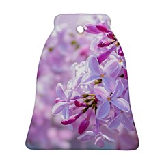 Pink Lilac Flowers Bell Ornament (two Sides) by FunnyCow