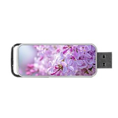 Pink Lilac Flowers Portable Usb Flash (two Sides) by FunnyCow