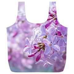 Pink Lilac Flowers Full Print Recycle Bags (l)  by FunnyCow