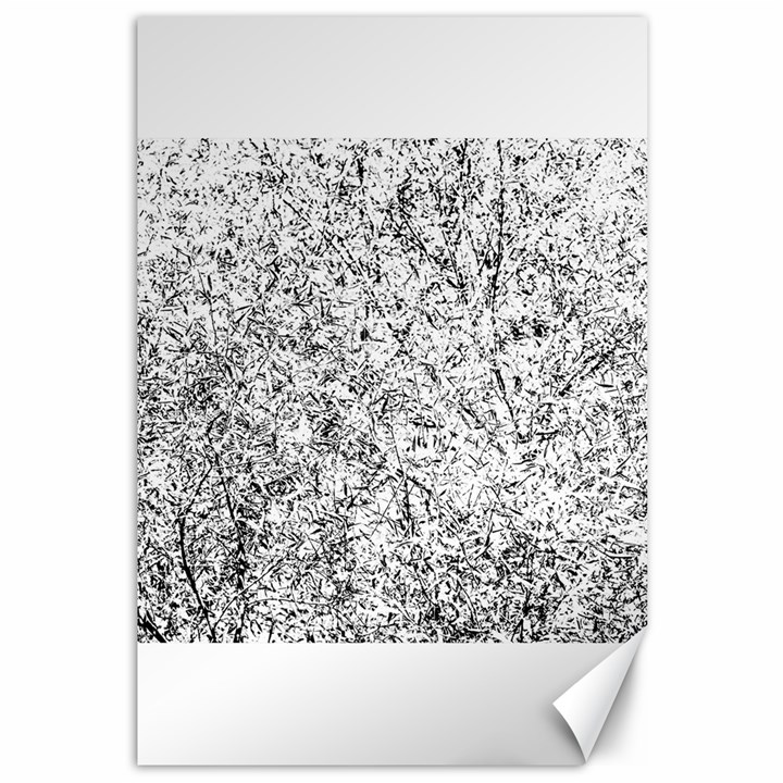 Willow Foliage Abstract Canvas 12  x 18  