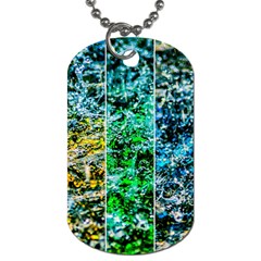 Abstract Of Colorful Water Dog Tag (two Sides) by FunnyCow