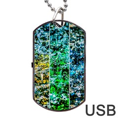 Abstract Of Colorful Water Dog Tag Usb Flash (two Sides) by FunnyCow