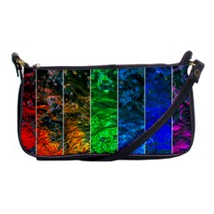 Rainbow Of Water Shoulder Clutch Bags by FunnyCow