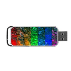 Rainbow Of Water Portable Usb Flash (one Side) by FunnyCow