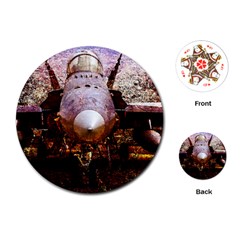 The Art Of Military Aircraft Playing Cards (round)  by FunnyCow