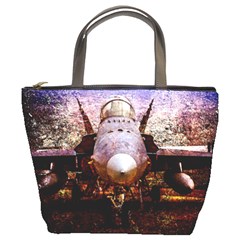 The Art Of Military Aircraft Bucket Bags by FunnyCow