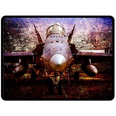 The Art Of Military Aircraft Fleece Blanket (large)  by FunnyCow