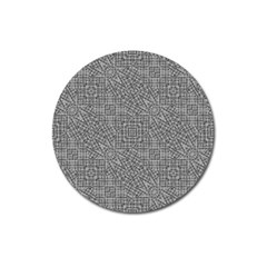 Linear Intricate Geometric Pattern Magnet 3  (round) by dflcprints