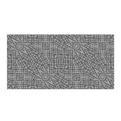 Linear Intricate Geometric Pattern Satin Wrap by dflcprints