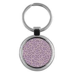 Ditsy Floral Pattern Key Chains (round)  by dflcprints