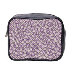 Ditsy Floral Pattern Mini Toiletries Bag 2-side by dflcprints