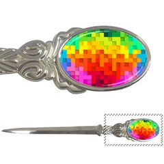 Abstract Background Square Colorful Letter Openers