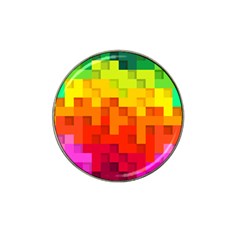 Abstract Background Square Colorful Hat Clip Ball Marker