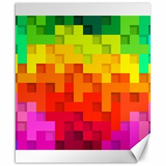 Abstract Background Square Colorful Canvas 20  X 24   by Nexatart