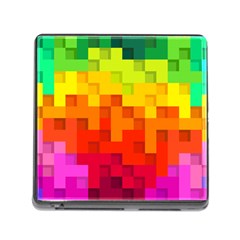 Abstract Background Square Colorful Memory Card Reader (Square)