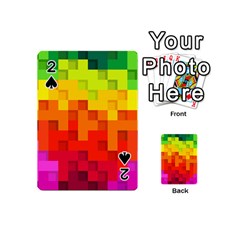 Abstract Background Square Colorful Playing Cards 54 (Mini) 