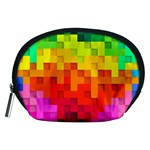 Abstract Background Square Colorful Accessory Pouches (Medium)  Front