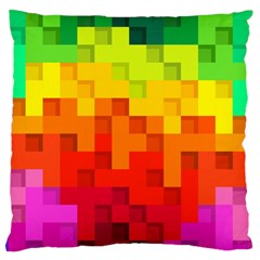 Abstract Background Square Colorful Standard Flano Cushion Case (Two Sides)