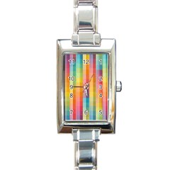 Background Colorful Abstract Rectangle Italian Charm Watch