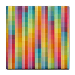 Background Colorful Abstract Tile Coasters