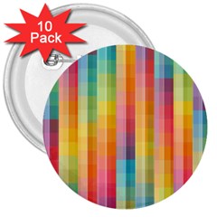 Background Colorful Abstract 3  Buttons (10 pack) 