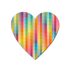 Background Colorful Abstract Heart Magnet