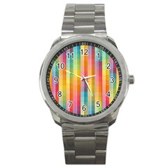 Background Colorful Abstract Sport Metal Watch