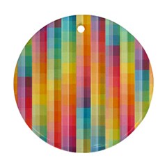Background Colorful Abstract Round Ornament (Two Sides)